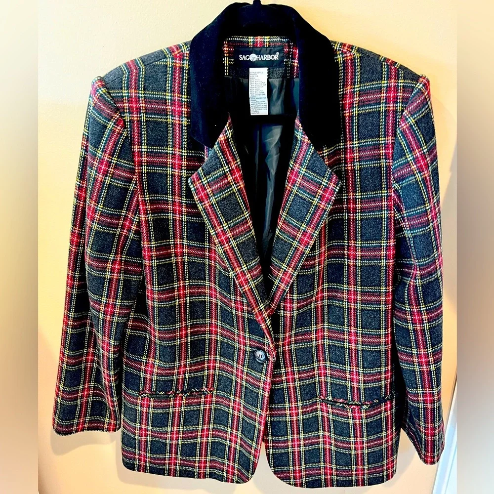 VINTAGE Women’s SAG HARBOR Wool Blazer - Picture 2 of 4